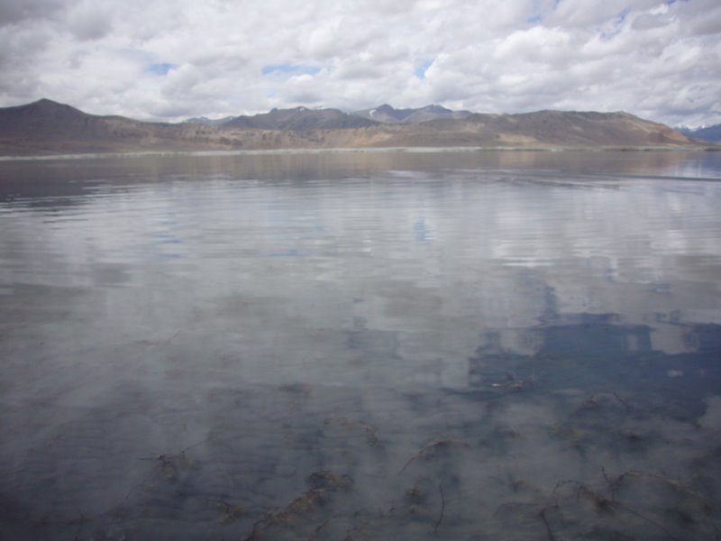 Tso-kar - the salt lake.
